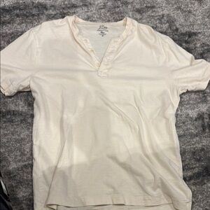 J. Crew Cream Short Sleeve Tee